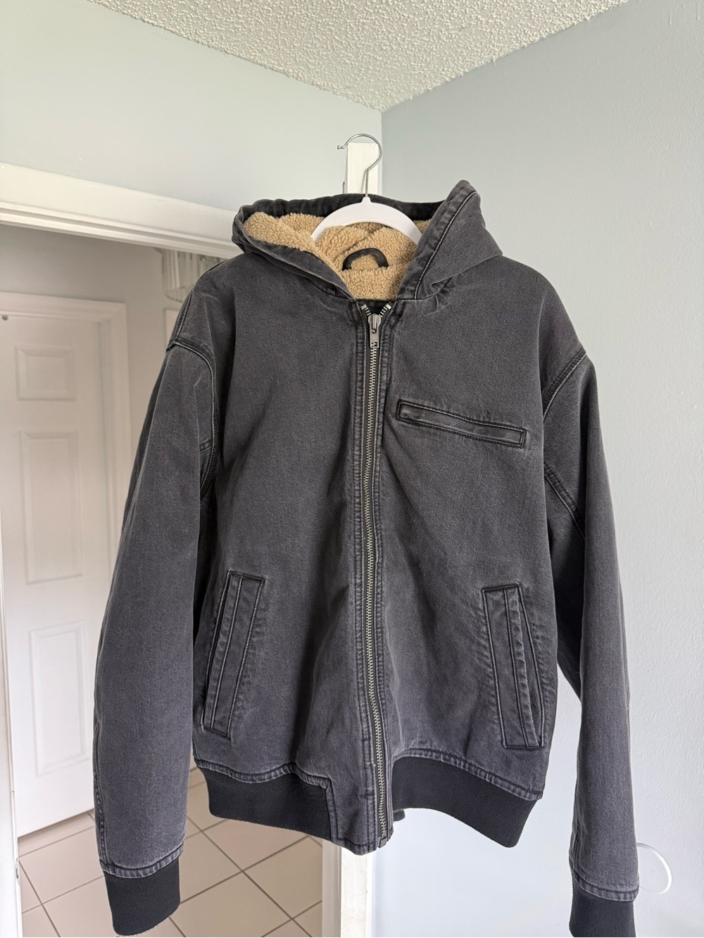 Abercrombie & Fitch Work Hooded Jacket Fade Gray